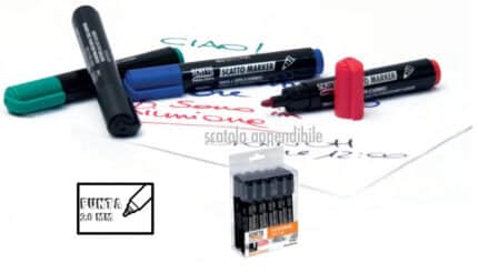 MARKER INDELEBILI PUNTA TONDA NERO CONF. 10 PZ