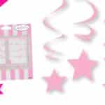 FESTONE PENDENTE ROSA CONF. 3 PEZZI