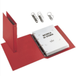 RACCOGLITORE EUROPA A4 FAVORIT ROSSO 4 ANELLI TONDI DIAMETRO 50