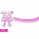 FESTONE FIOCCO ROSA  LUNGHEZZA 3MT