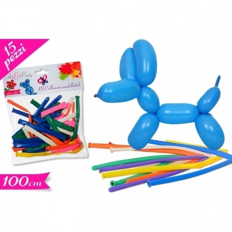 zoom_13744-0-59d65871.jpg PALLONCINI MODELLABILI 15PZ COLORI ASSORTITI - immagine 1