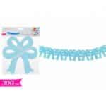 FESTONE FIOCCO AZZURRO LUNGHEZZA 3MT