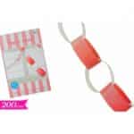 FESTONE AD ANELLI ROSSO  LUNGHEZZA 2MT