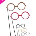 MASCHERINE OCCHIALI PROPS 5 PEZZI