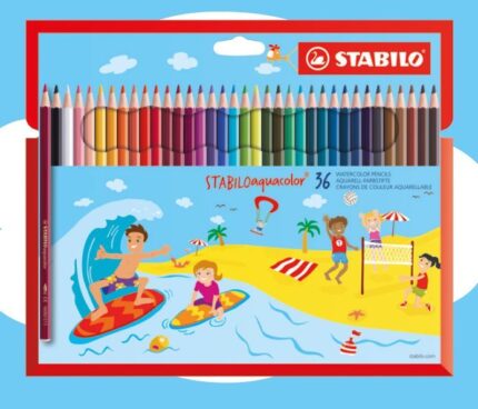 STABILO AQUACOLOR A 36 PASTELLI COLORATI CONFEZIONE SINGOLA