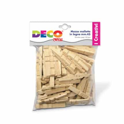MEZZE MOLLETTE IN LEGNO MM. 45 - BUSTA PZ. 100