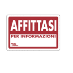 TARGA 'AFFITTASI' PVC MIS. 30X20