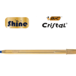 PENNE BIC CRISTAL SHINE BLU GOLD CONF. 20 PEZZI