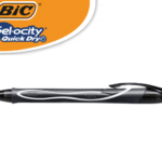 PENNE SFERA GEL BIC GELOCITY QUICK DRY NERO CONF. 12 PEZZI