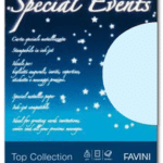 CARTA SPECIAL EVENTS A4 250 GR. AZZURRO CONF. 10 FOGLI