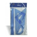 SET 2 SQUADRE 25 CM + RIGA 30 CM + GONIOMETRO 180°