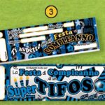 CONF. 20 BIGLIETTI INVITI COMPLEANNO INTER NEROAZZURRO