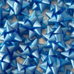 COCCARDE STELLE DIAMANT OPACHE SPESSORE NASTRO MM 14 COLORE BLU ROYAL CONF. 100 PEZZI