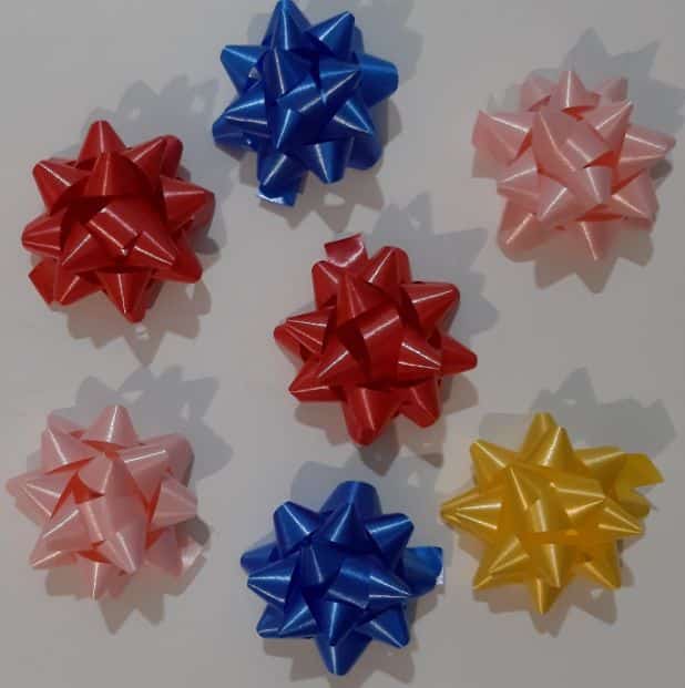 zoom_15010-0-5c13ea42.jpg COCCARDE STELLE DIAMANT OPACHE SPESSORE NASTRO MM 7 COLORI ASSORTITI CONF. 100 PEZZI - immagine 1