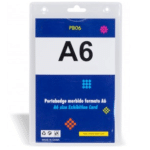 PORTABADGE IN PVC CON FORO PER TRACOLLA FORMATO A6 MM 110X160 CONF. 10 PEZZI