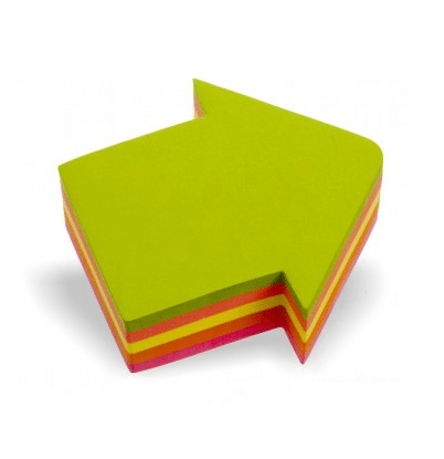 BLOCCHETTI MEMO ADESIVI MM 73X67 FRECCIA 200 FOGLI