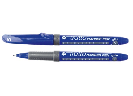 PENNARELLI MARKER TRATTO OHP PEN S SUPERFINE 0,5 mm BLU 8 PEZZI