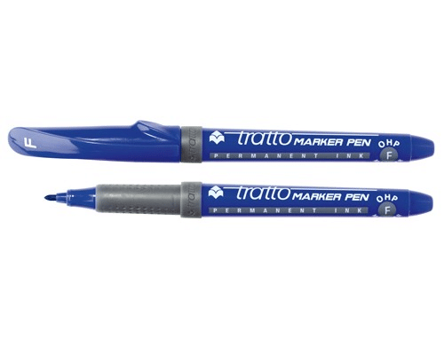 zoom_15406-0-5ebd6b46.png PENNARELLI MARKER TRATTO OHP PEN F FINE 1,0 mm BLU 8 PEZZI - immagine 1