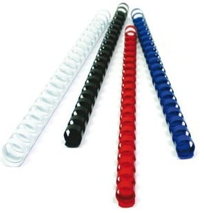 Spirali dorsi Plastici 6mm - Rilegatura  conf 100 pz
