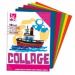 ALBUM PER COLLAGE CWR IN CARTA VELLUTATA ADESIVA - 6 Fogli- 130 gr- cm 20X24 - COLORI ASSORTITI- conf. 25 pz