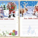 CONFEZIONE 6 LETTERINE NATALIZIEGLITTERATE FORMATO CHIUSO: 14X22 cm - 2 SOGGETTI 4 FACCIATE + BUSTA