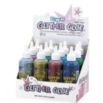 COLLA GLITTER CWR -COLORI ASSORTITI- FLACONI DA 60 ML - Conf. 12 pz