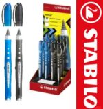 PENNE ROLLER STABILO WORKER COLORFUL - Esp. 12 pz Assotriti (6 Nere-6 Blu)