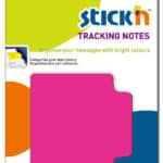 INDICIZZATORI NOTES PAGINE ADESIVI  STICK'N  - mm 70X70 - 50 FOGLI - COLORE NEON - ROSA