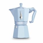 Caffettiera Italiana Bialetti MOKA EXCLUSIVE Azzurro Alluminio 6 Tazze