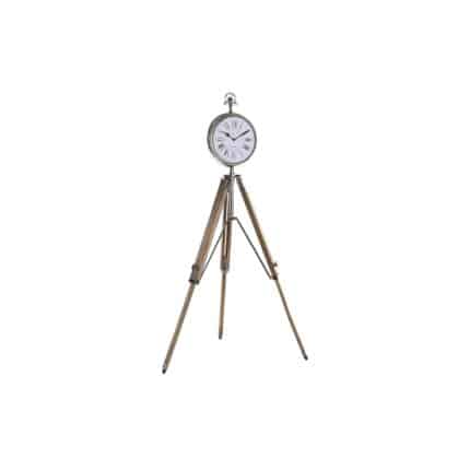 Orologio da Tavolo DKD Home Decor Argentato Naturale