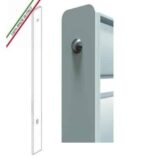 Piantana A Cementare - Profilo 60x7mm - H 1200 mm - Per Recinzione Modulare Grigliato Classic