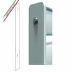 Piantana A Cementare - Profilo 60x7mm - H 2350 mm - Per Recinzione Modulare Grigliato Classic