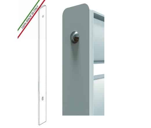 piantana a cementare Piantana A Cementare - Profilo 60x7mm - H 2350 mm - Per Recinzione Modulare Grigliato Classic - immagine 1