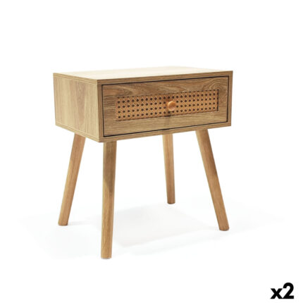 Comodino MobleKit Marrone 40 x 30 x 45 cm (2 Unità)X2