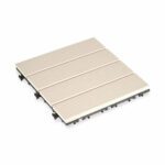 Piastrella ad Incastro Ibergarden Beige Legno Polietilene Composite 30 x 2,6 x 30 cm (6 Unità) - immagine 2
