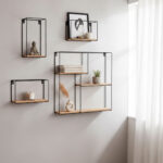 Scaffale Max Home Ferro Legno MDF (2 Unità) - immagine 3