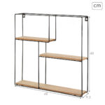 Scaffale Max Home Ferro Legno MDF (2 Unità) - immagine 5