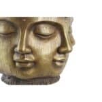 Vaso DKD Home Decor Dorato Legno Magnesio Rotondo Buddha Orientale 34 x 34 x 30 cm 30 x 34 x 30 cm - immagine 2