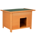 Cuccia per Cani Impermeabile da Esterno in Legno di Abete, 82 x 58 x 58cm