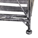 Scaffale Fioriera 3 Ripiani Pieghevole da Giardino Balcone Argento - immagine 9