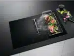 AEG CCE84751CB Piano cottura induzione cm.83 con cappa estraente integrata ventola downdraft / convezione / - immagine 4