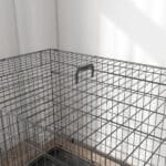 Gabbia per Animali Domestici Trasportino per Cani e Gatti Pieghevole in Acciaio Doppia Apertura, 121x77x82cm, Nero - immagine 9