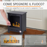 Caminetto a Bioetanolo Più Efficiente ed Ambientale Capacità Massima Combustile 0,9 Litri per una Fiamma fino a 3 Ore - immagine 5
