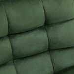 Set 2 Sgabelli da Bar con Schienale e Poggiapiedi Stile Nordico in Metallo e Velluto, Verde, 45x47x84cm - immagine 8