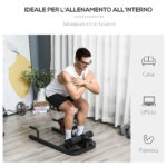 Macchina Squat 3 in 1, Macchina per Deep Sissy Squat Sit Up Push Up Regolabile Acciaio, Multifunzione, per Fitness, Allenamento, Leg Press, Addominali e Flessioni, Nero - immagine 4