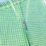 Serra a Tunnel con 8 Finestrelle Laterali e Ingresso Avvolgibile, in PE e Acciaio, 6x3x2 m, Verde - immagine 8