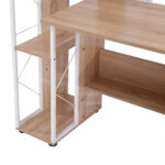 Scrivania PC di Design Moderno con Scaffale 133 x 55 x 123cm - immagine 9