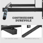 Barra per Trazione a Muro Professionale con Struttura in Acciaio, 113x41x20 cm, Nero - immagine 6