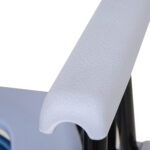 Sedia WC Pieghevole con Vaso Rimovibile per Anziani e Disabili in Tubi di Ferro e Plastica 52 x 50 x 75cm - immagine 8