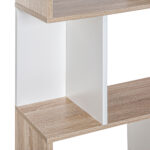 Libreria di Design Scaffale Ufficio Legno Moderna 3 Ripiani 60 × 24 × 111,4cm - immagine 9